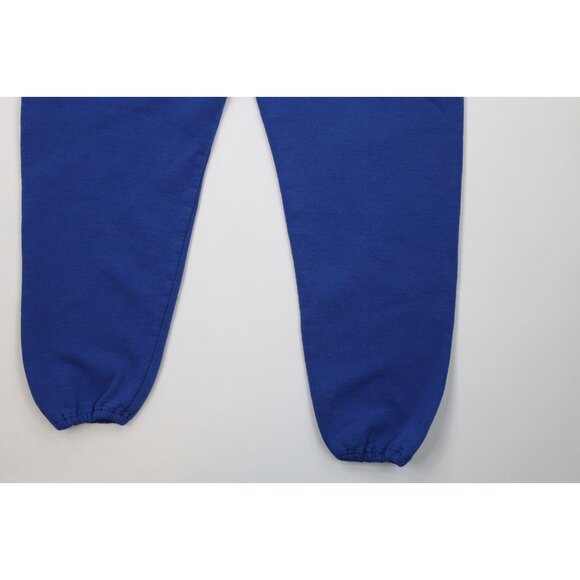 Vtg 90s Streetwear Mens XL Faded Blank Heavy Sweatpants Joggers Royal Blue USA - Picture 13 of 13